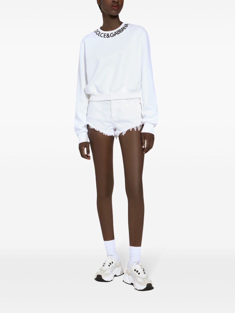 logo-embroidered sweatshirt - 2