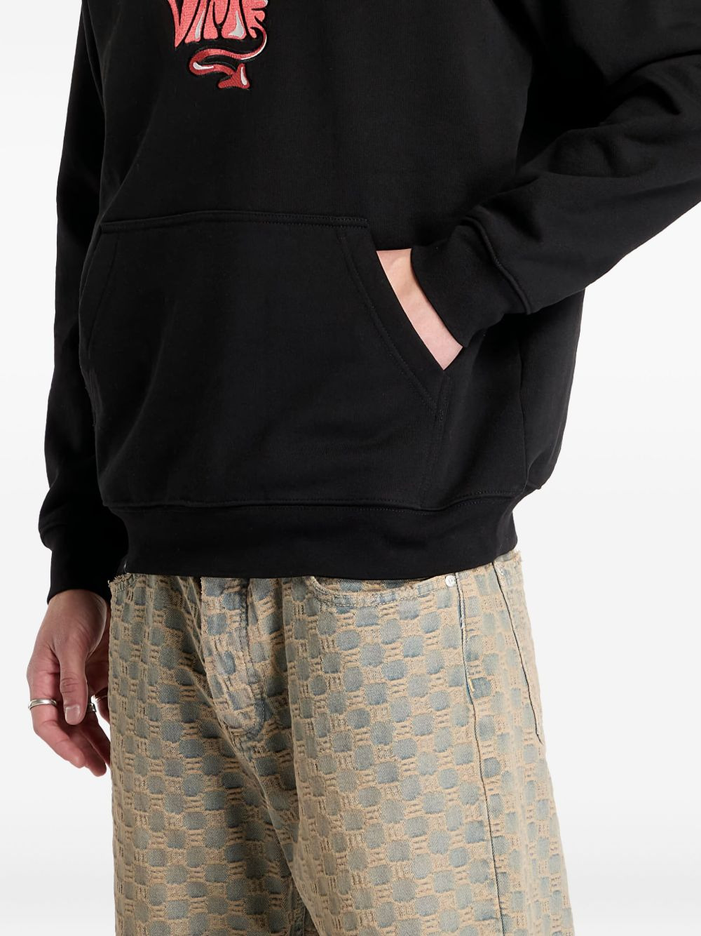 logo-embroidered hoodie - 6