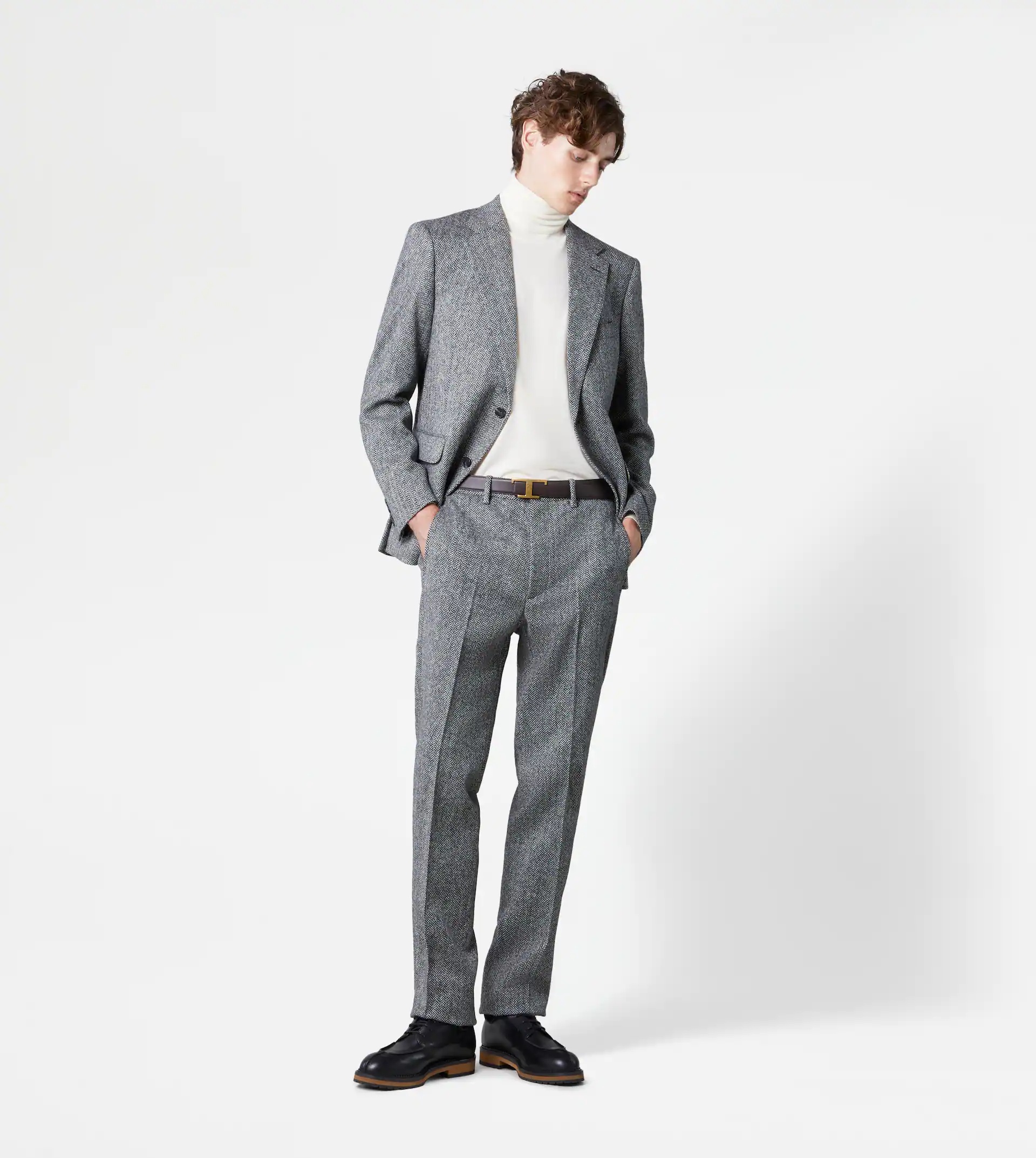 CLASSIC SHETLAND TROUSERS - GREY - 2