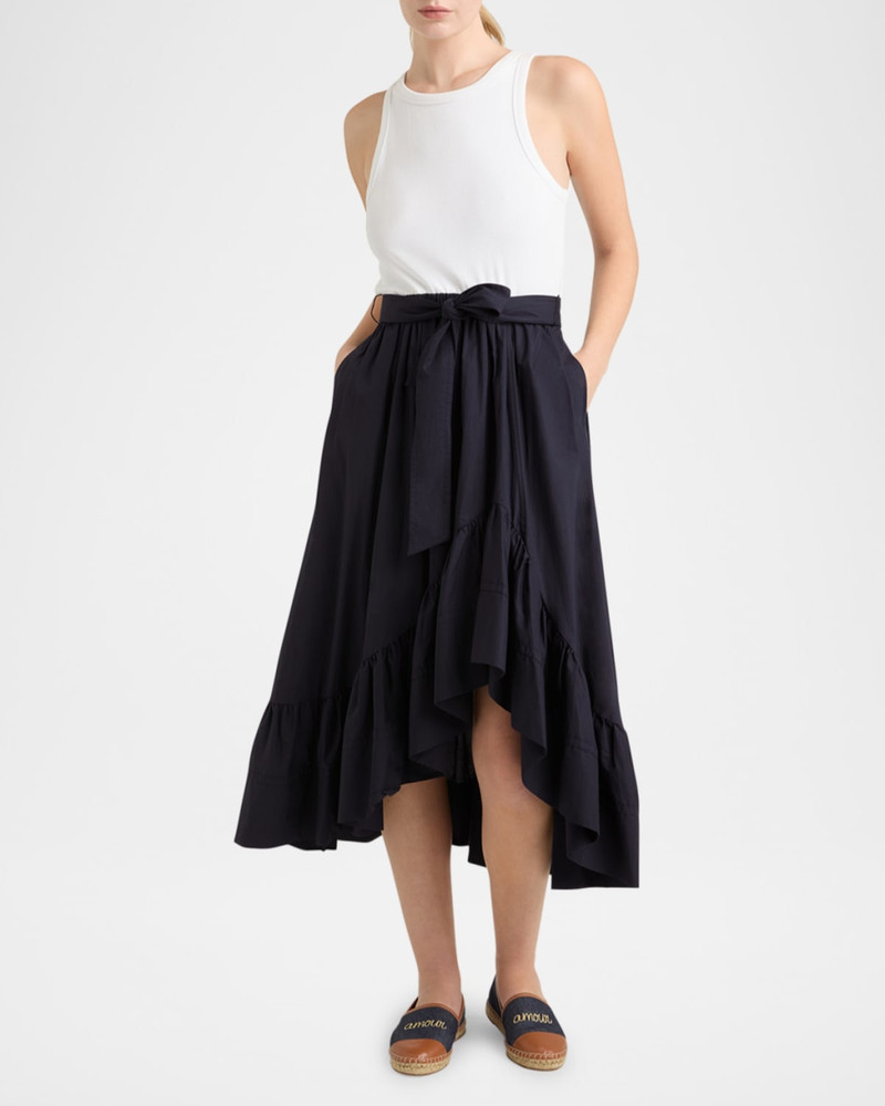 Cinq à Sept Zayla Two-Tone Midi Dress outlook