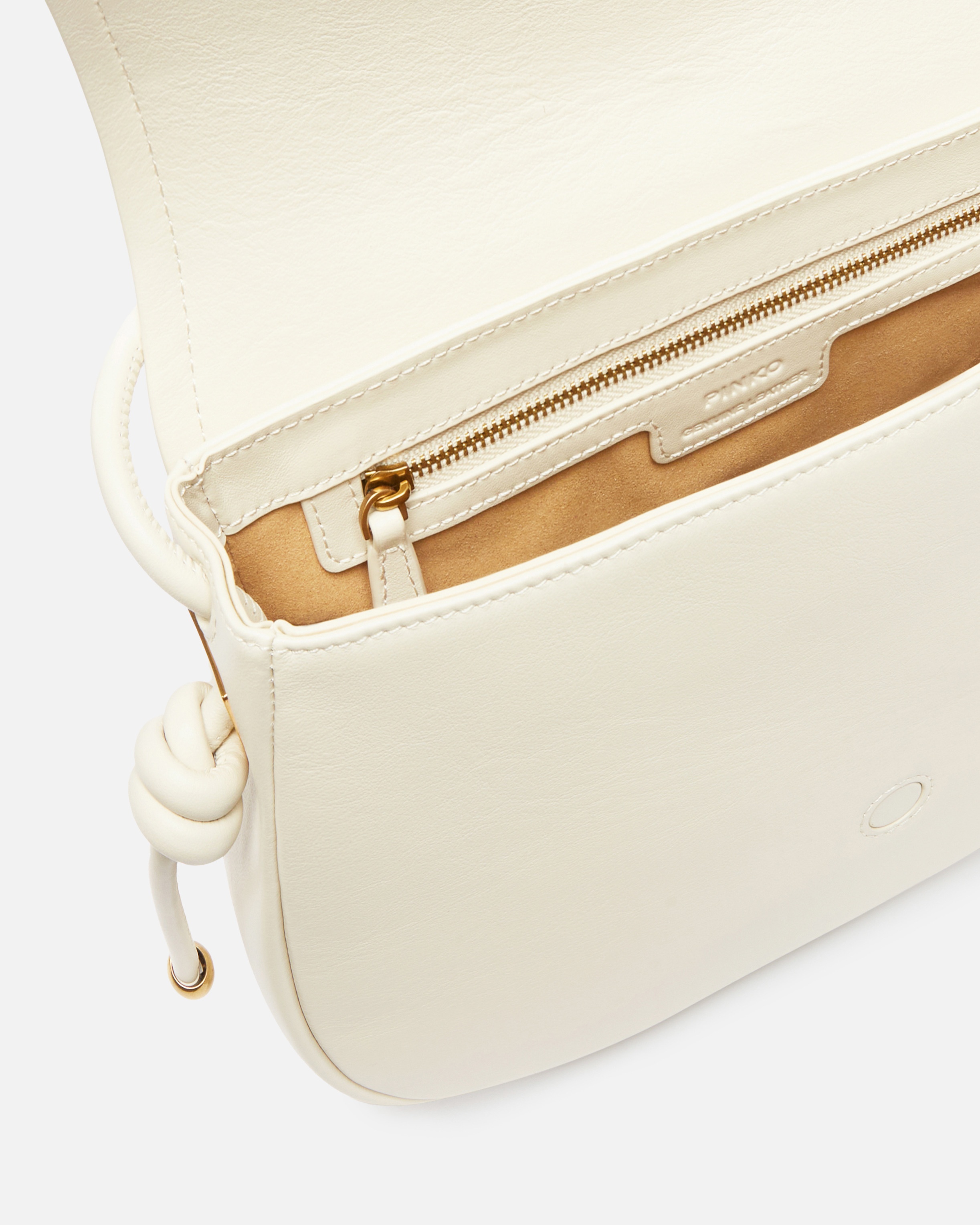 LARGE LEATHER CROSSBODY BAG WITH KNOTS - 4