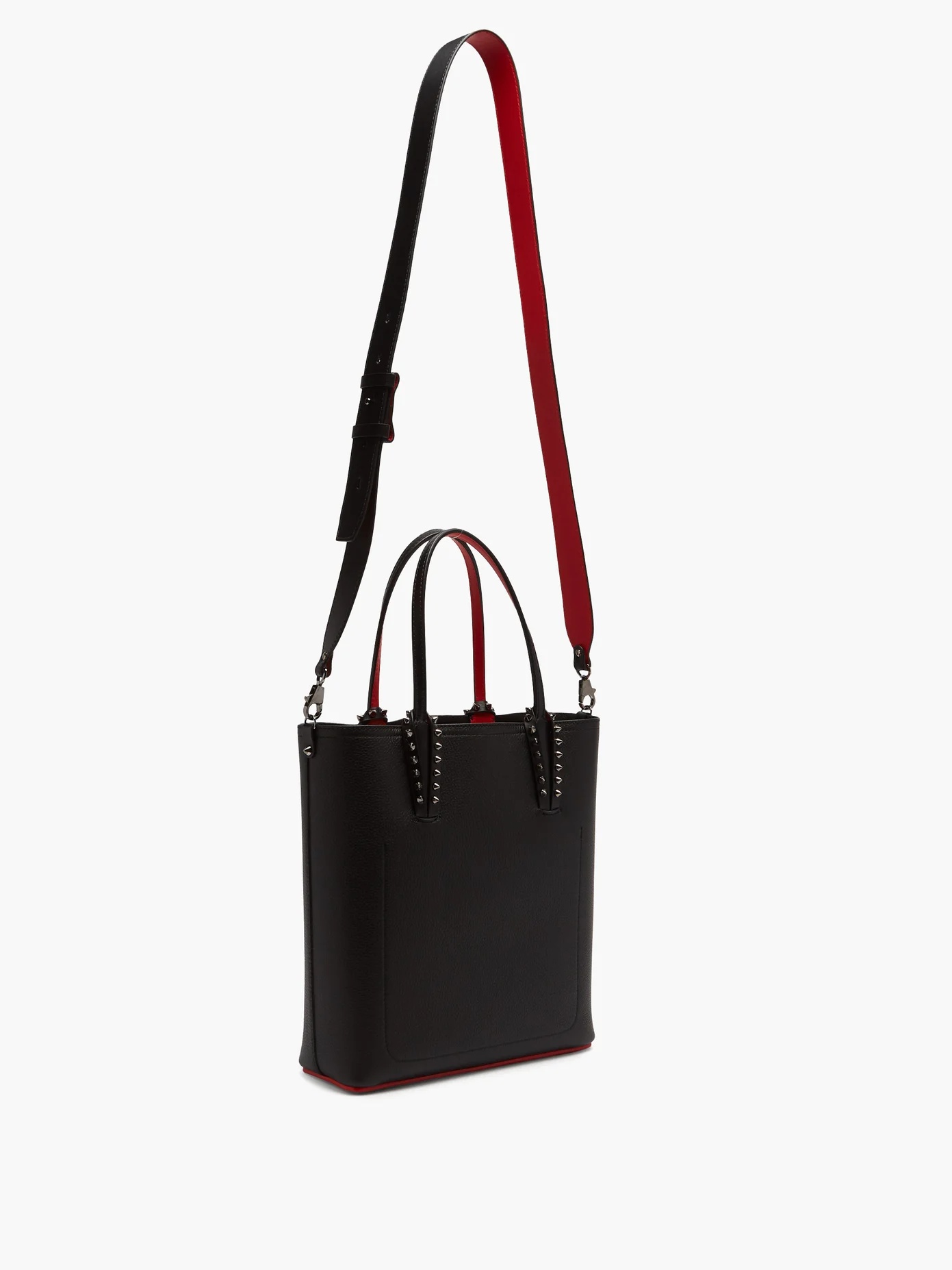 Cabata studded leather tote bag - 4