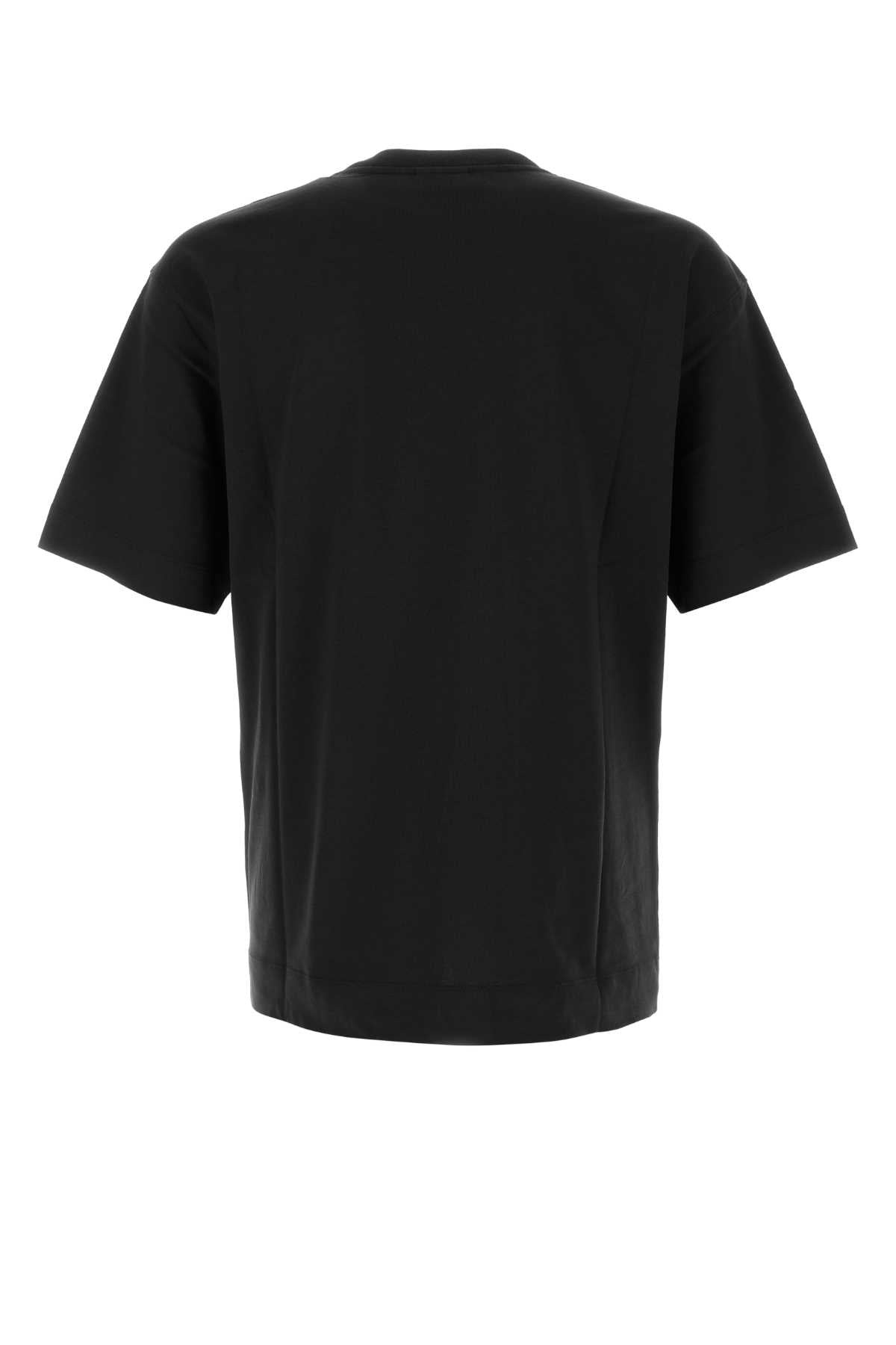 Dries Van Noten Men Black Cotton Heli T-Shirt - 2