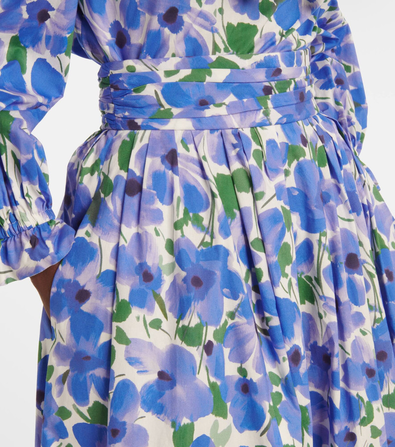 Floral cotton-blend midi skirt 4