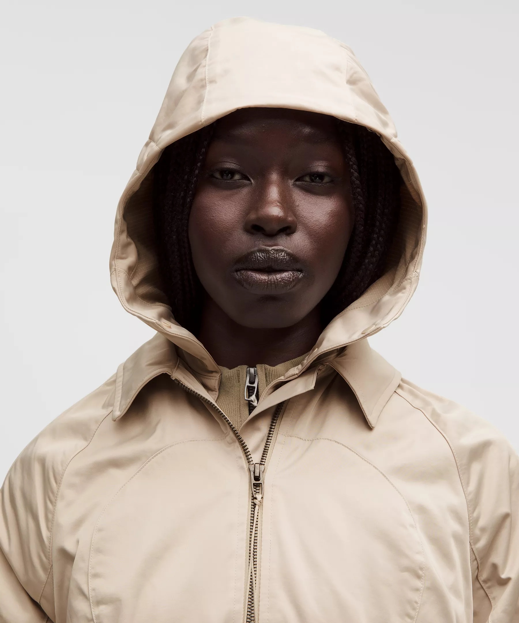 Taffeta Removable-Hood Long Jacket *SLNSH Collection - 3