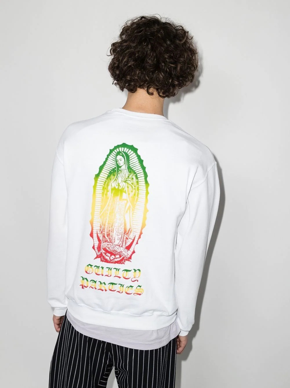 logo-print crew-neck sweatshirt - 3