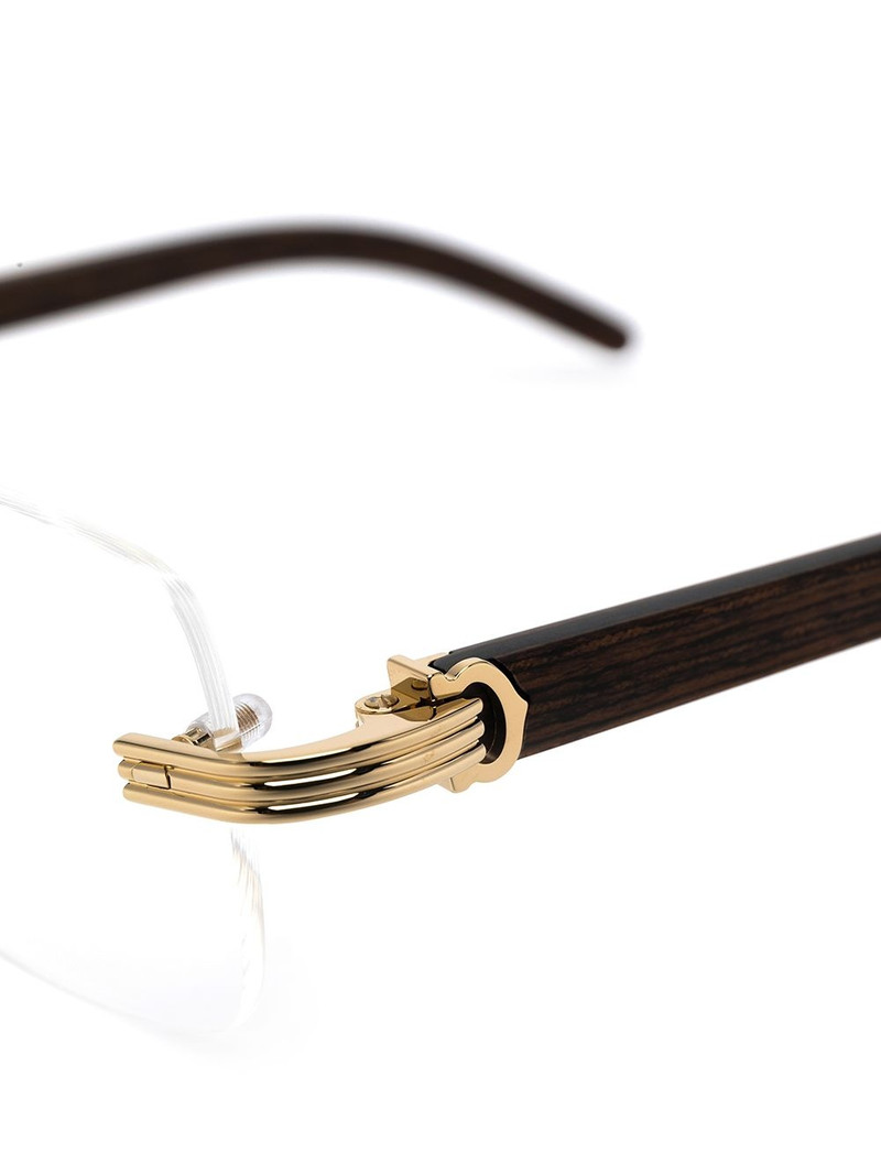 C de Cartier rectangle-frame glasses 3