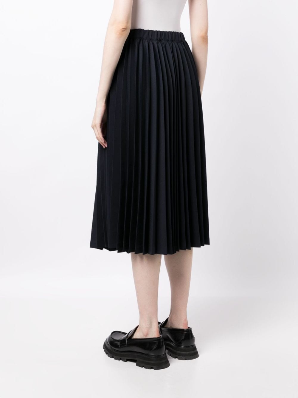 pleated high-waist skirt - 4