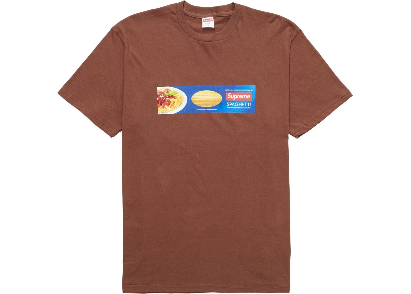 Supreme Spaghetti Tee Brown - 1