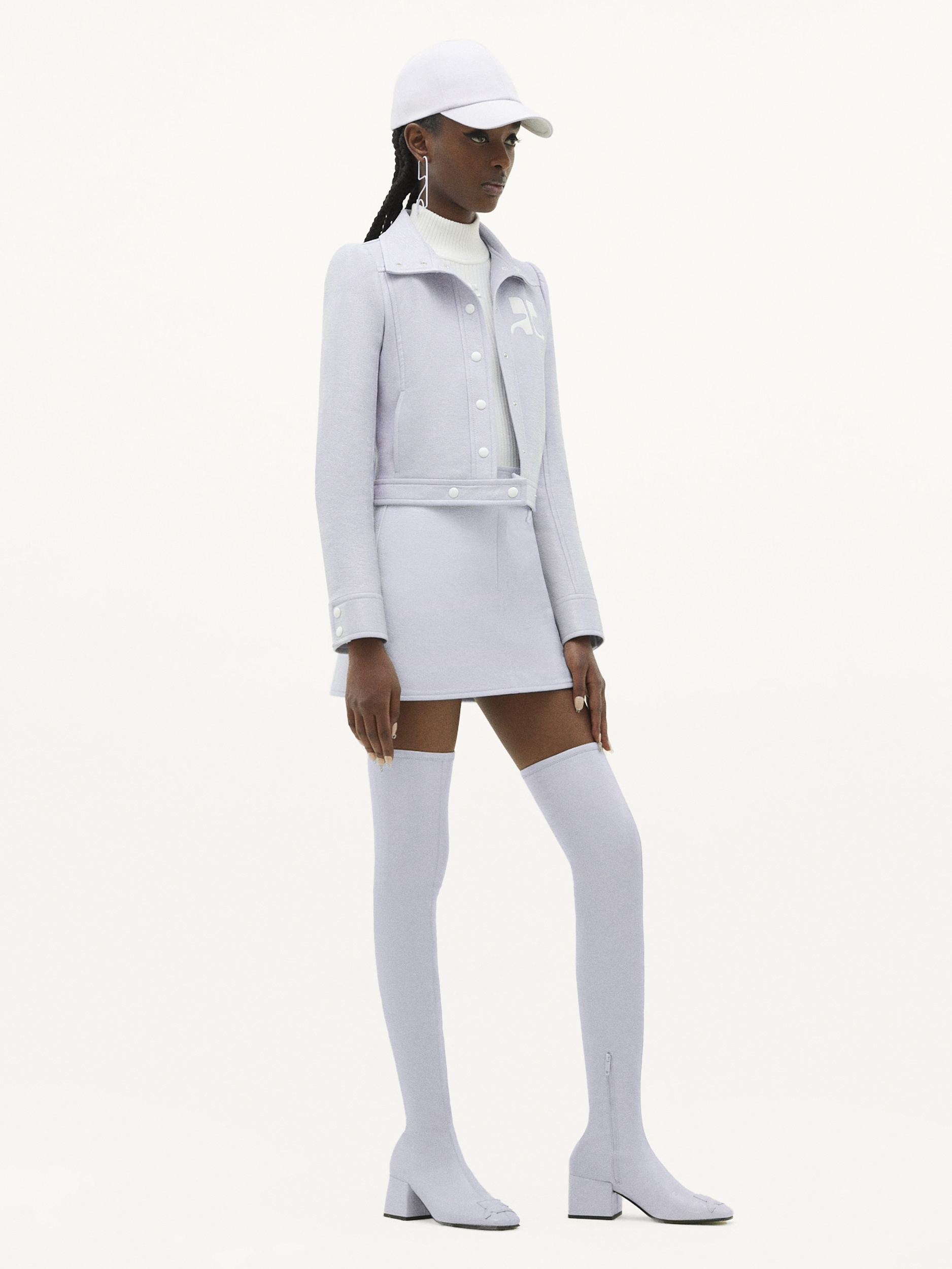 REEDITION VINYL MINI SKIRT - 3