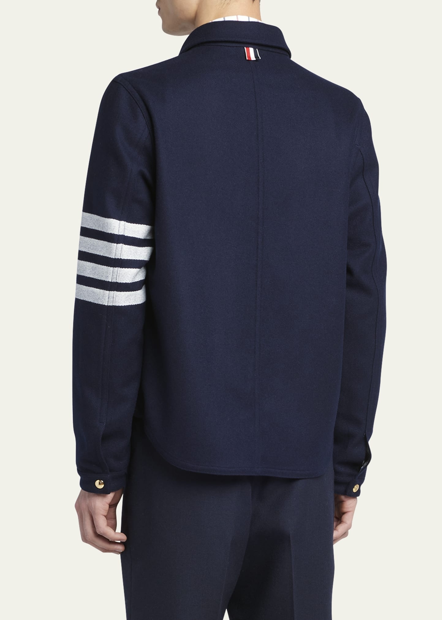 Men's Utility Patch Wool Chore Jacket - 3