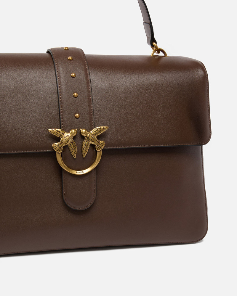 LEATHER MAXI LOVE BAG SLOUCHY SHOULDER BAG 3