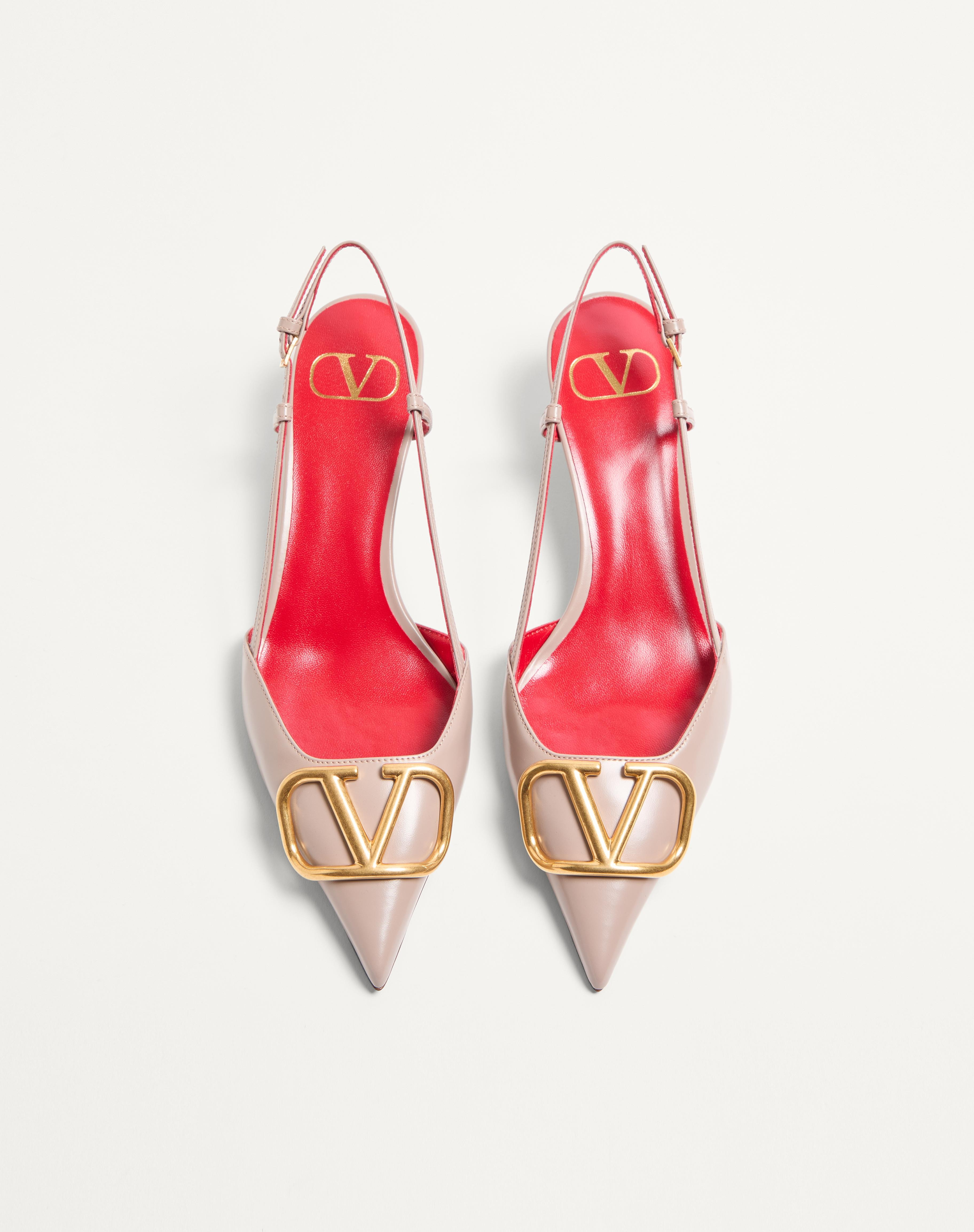 VLOGO SIGNATURE CALFSKIN SLINGBACK PUMP 40MM / 1.6 IN. - 4