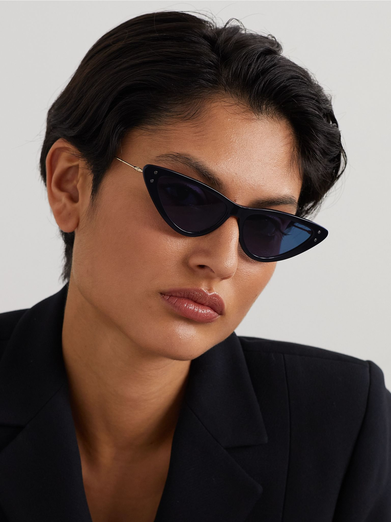 MissDior B4U cat-eye acetate and gold-tone sunglasses Black - 2