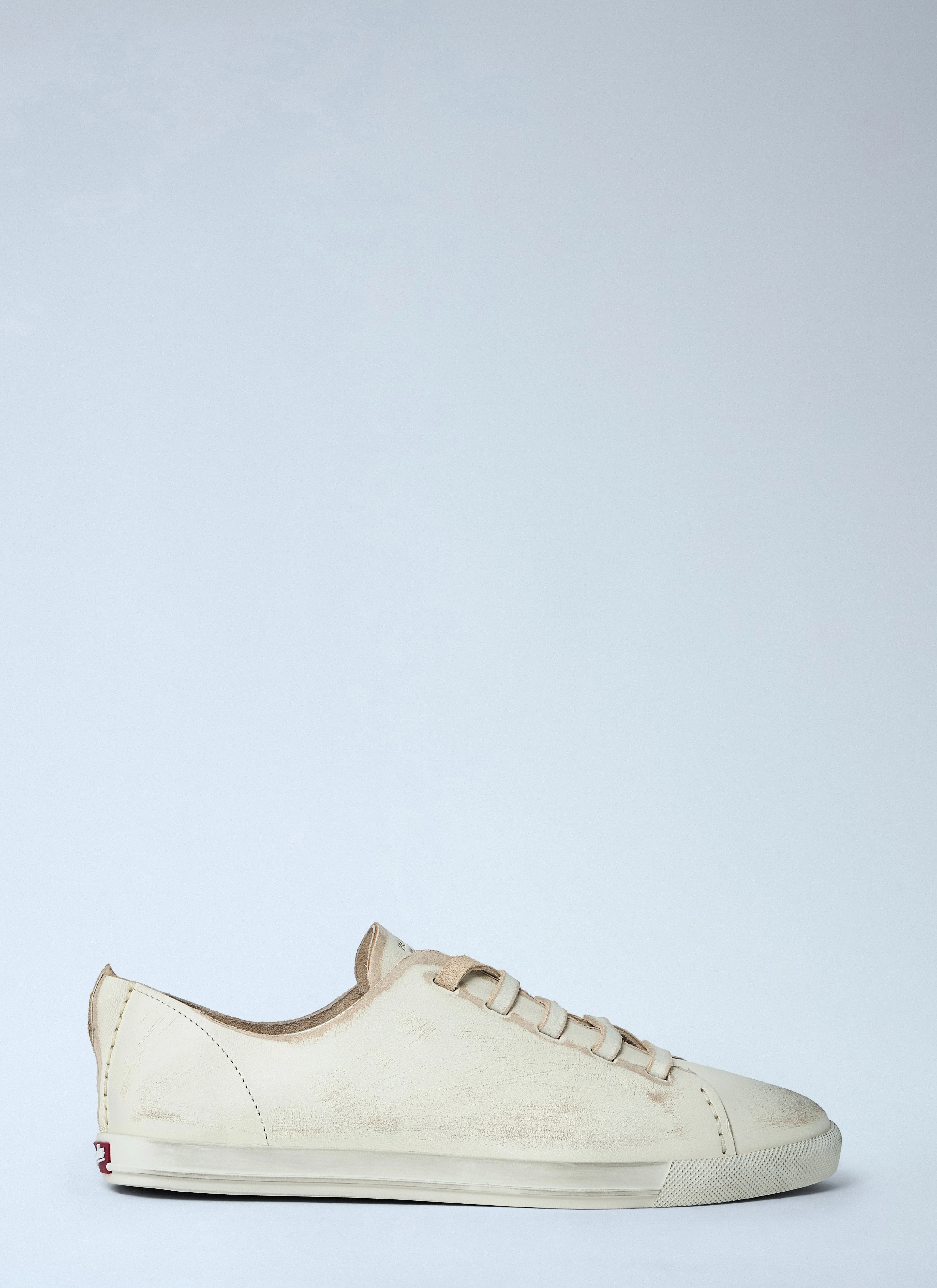 Prada Women Antiqued Leather Sneakers - 1