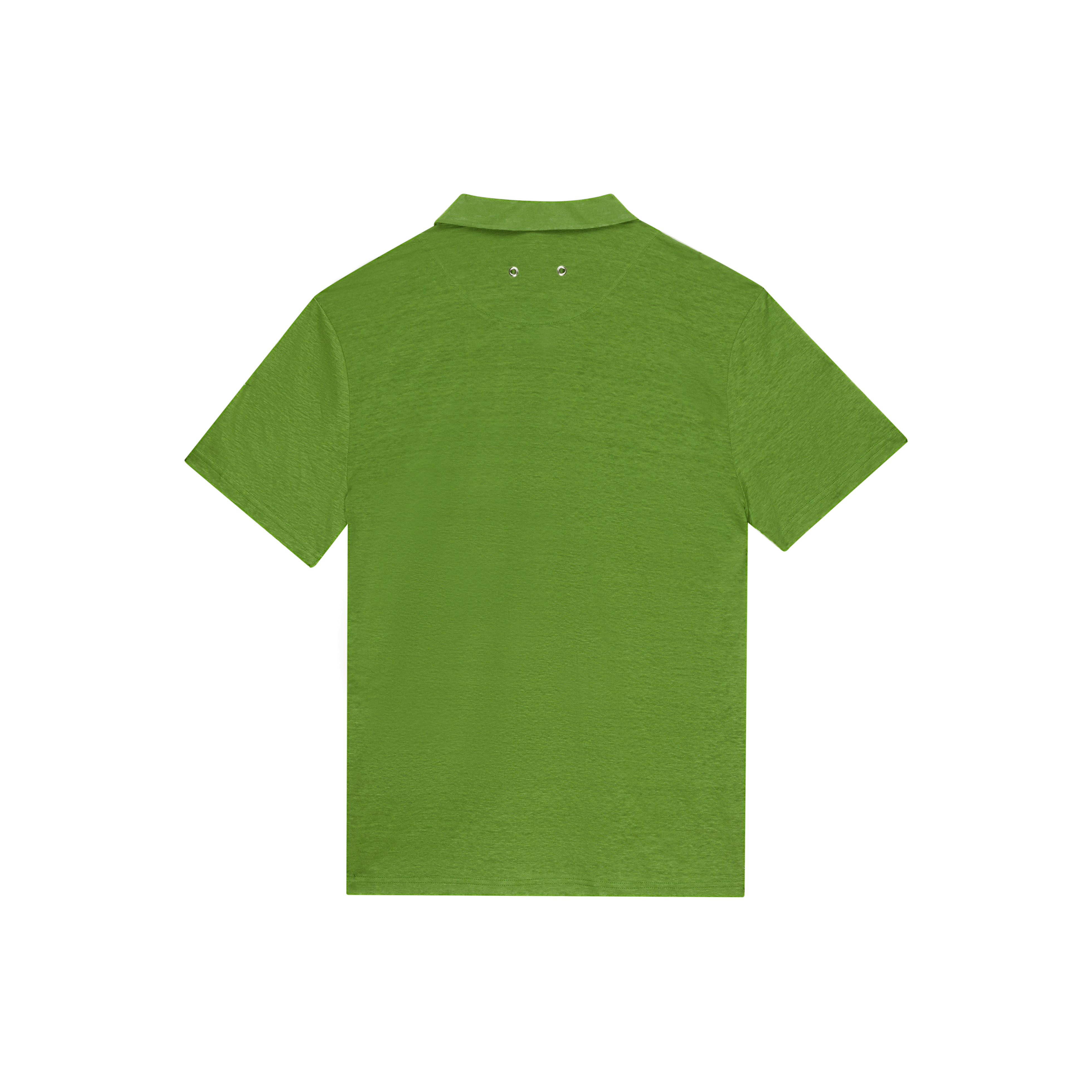 Men Linen Jersey Polo Solid - 2