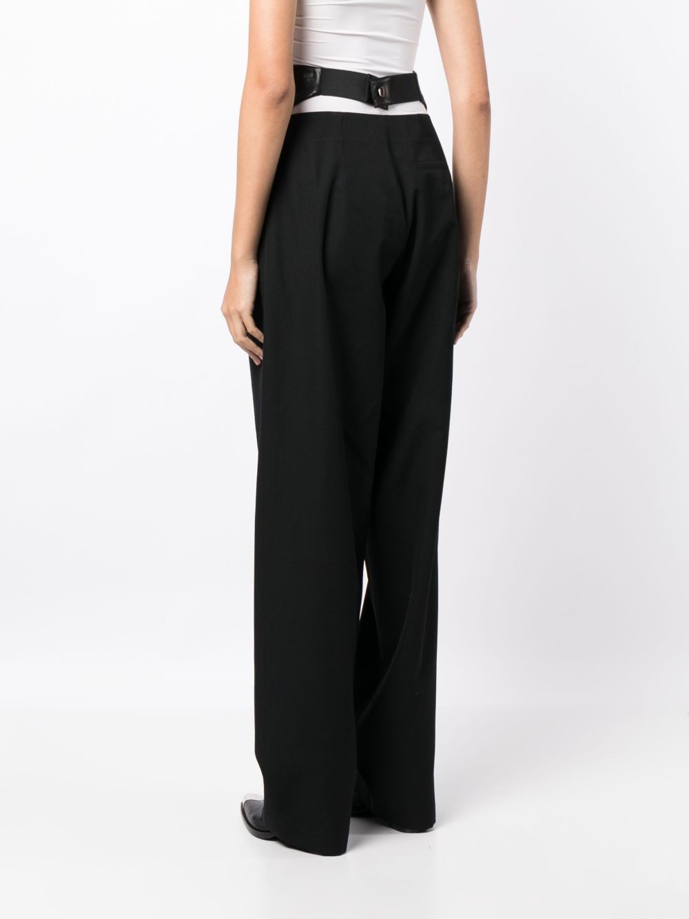 high-waist pleat-detailing tailored trousers - 4