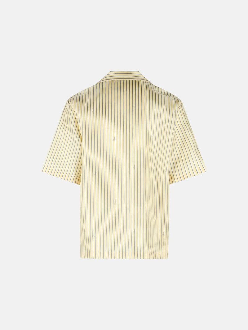 AMIRI 'AMIRI SCRIPT BOWLING' YELLOW SILK SHIRT outlook