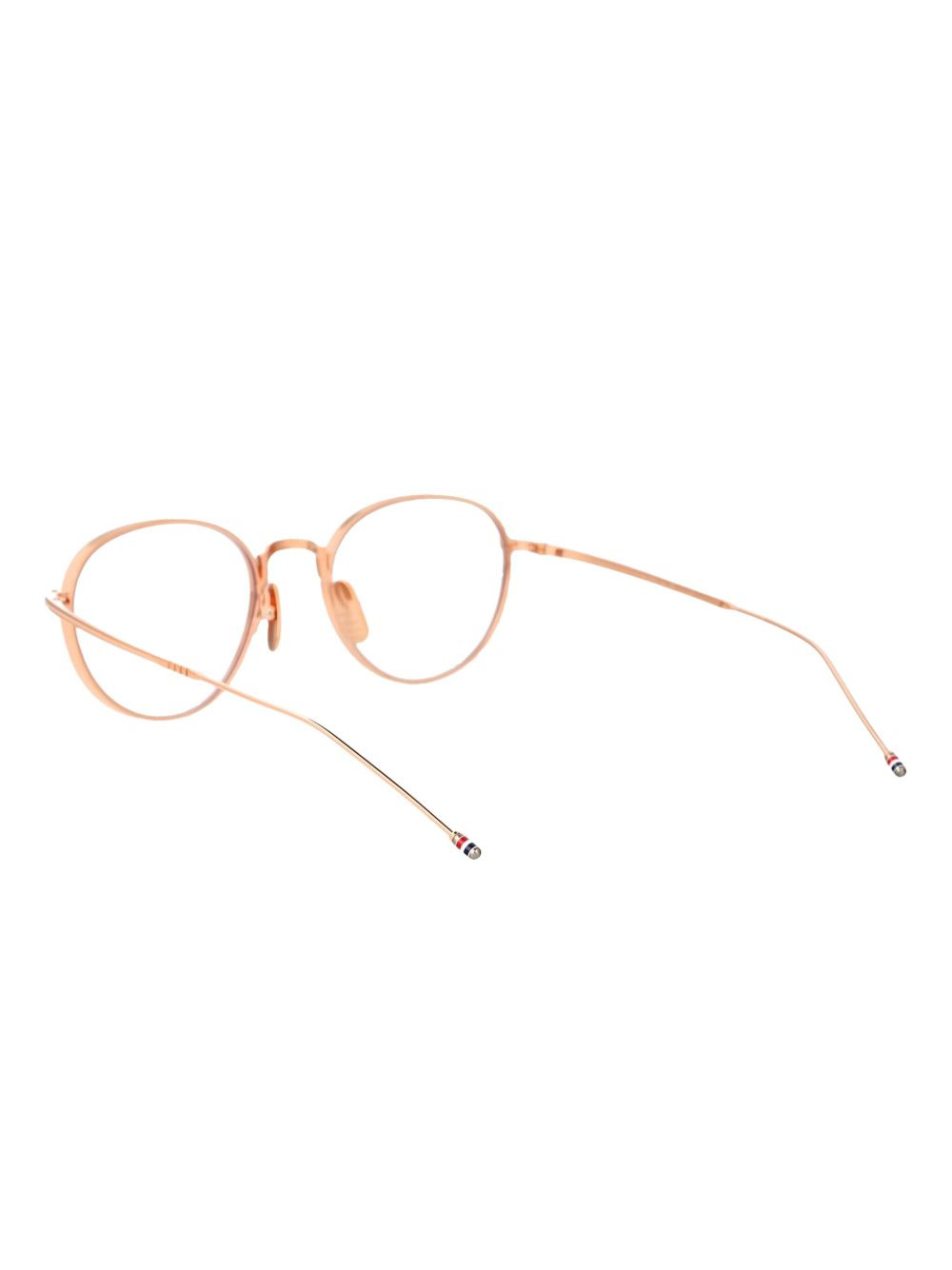 round-frame titanium glasses - 3