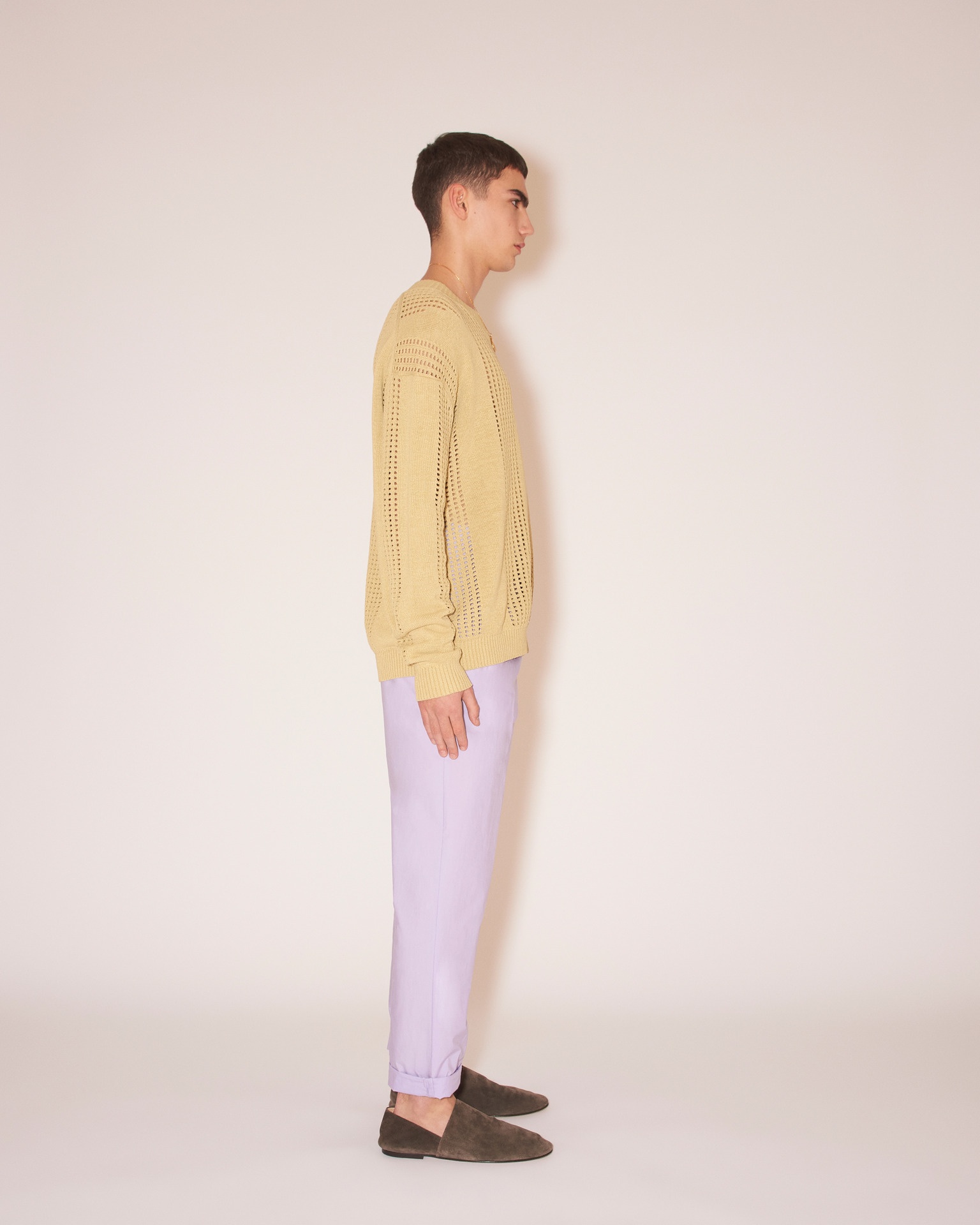 JACE - Paper crochet top - Pale olive - 3