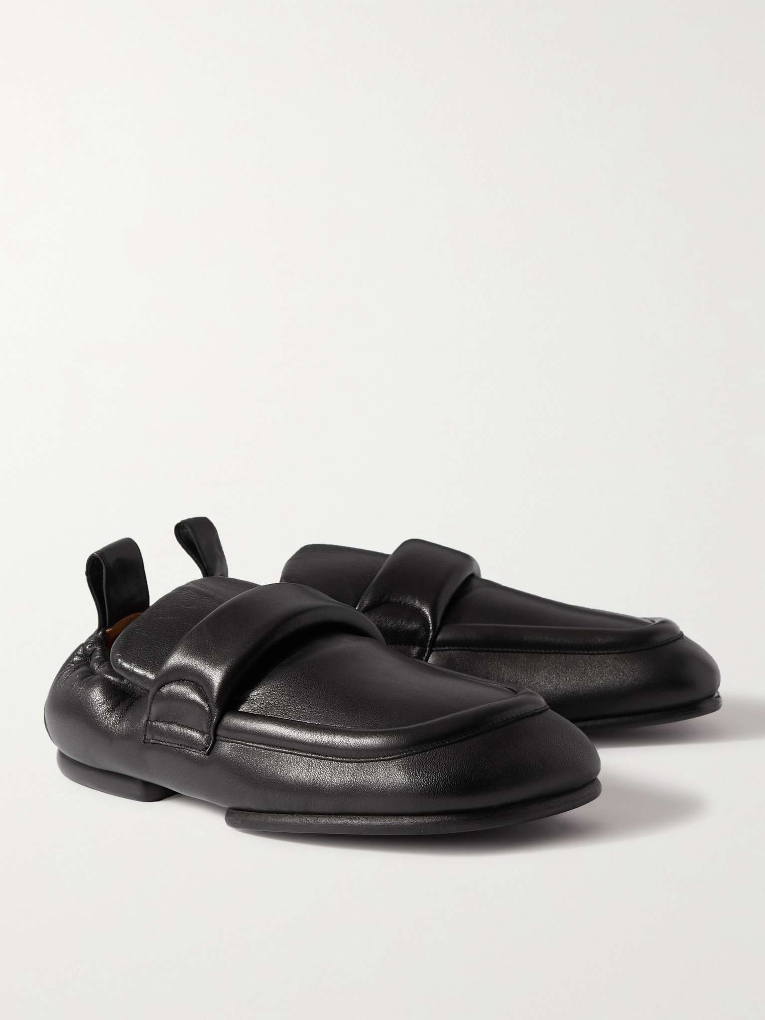 Padded Leather Loafers - 4