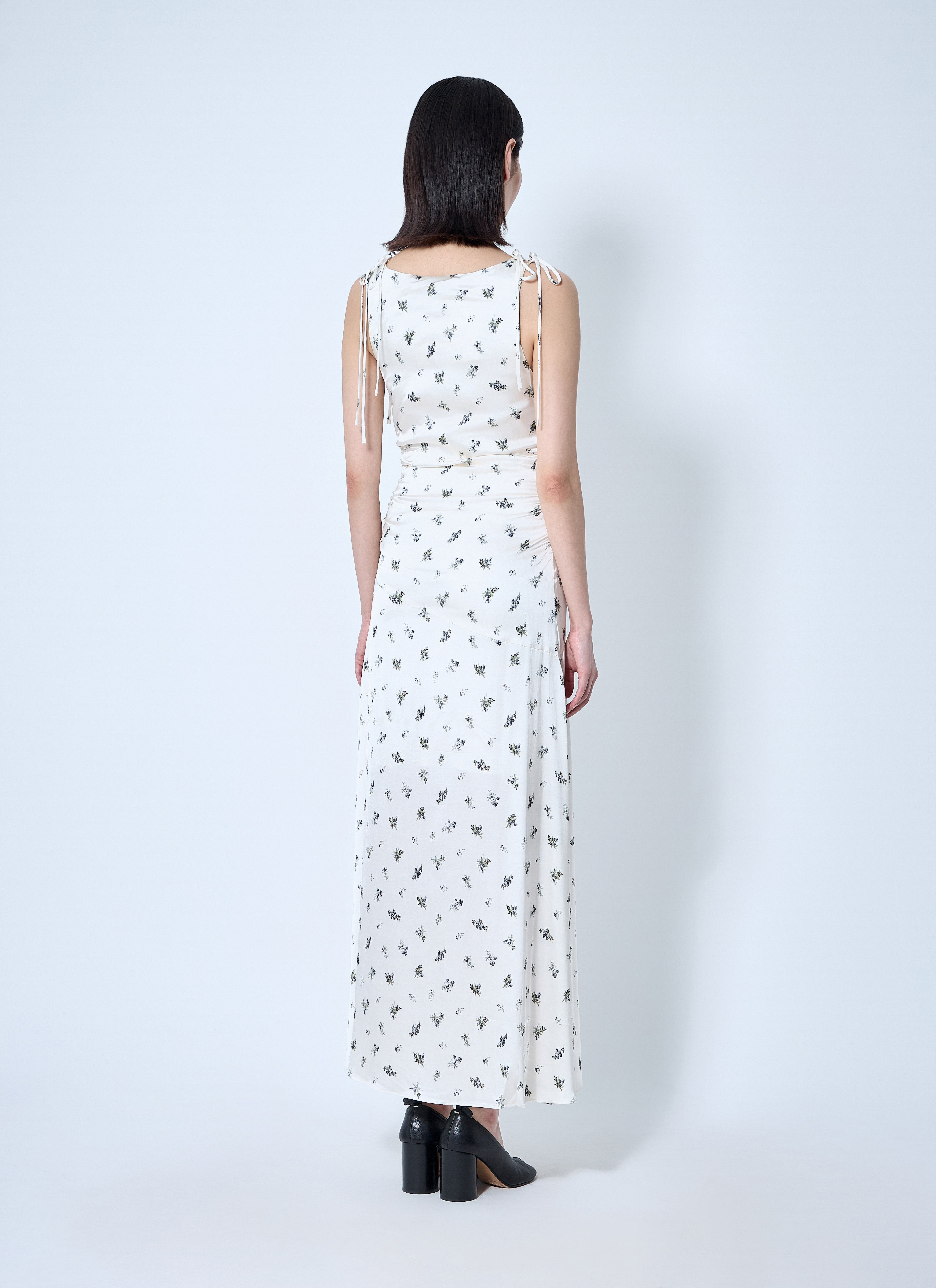 Ganni Women Printed Gathered Maxi Dress - 4