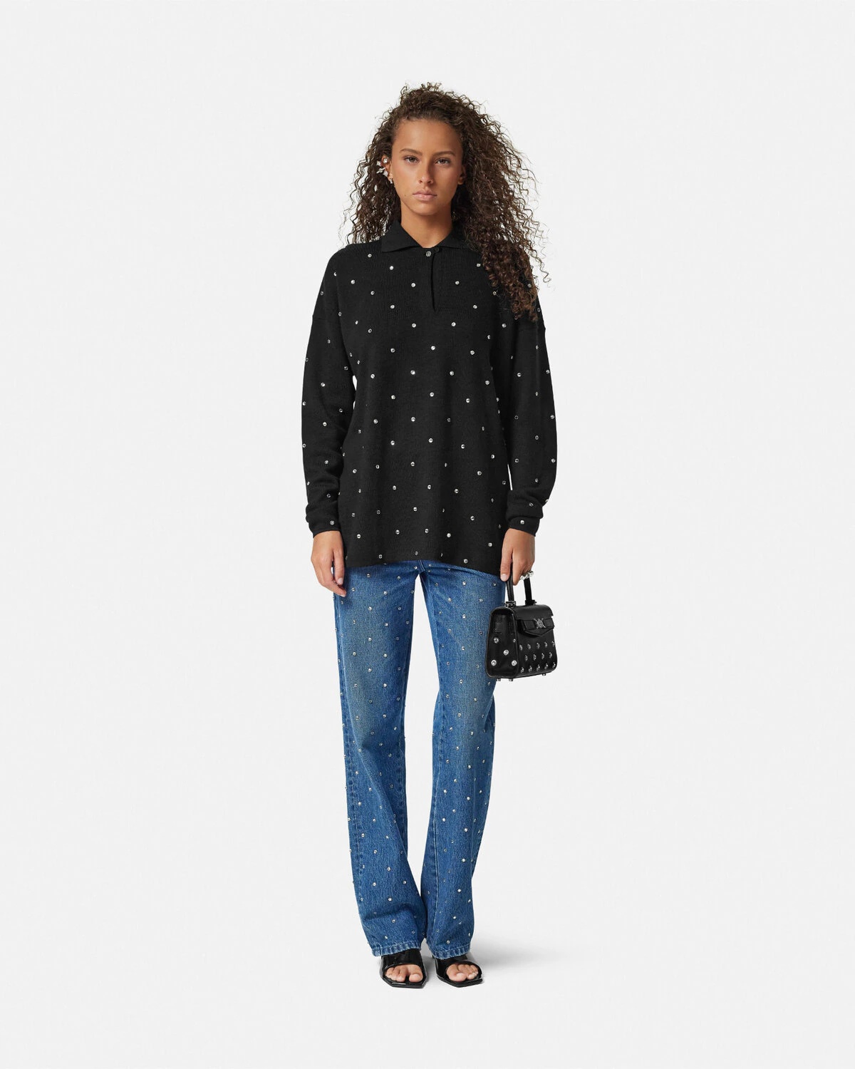 Cielo Stellato Wool Knit Polo Sweater - 2