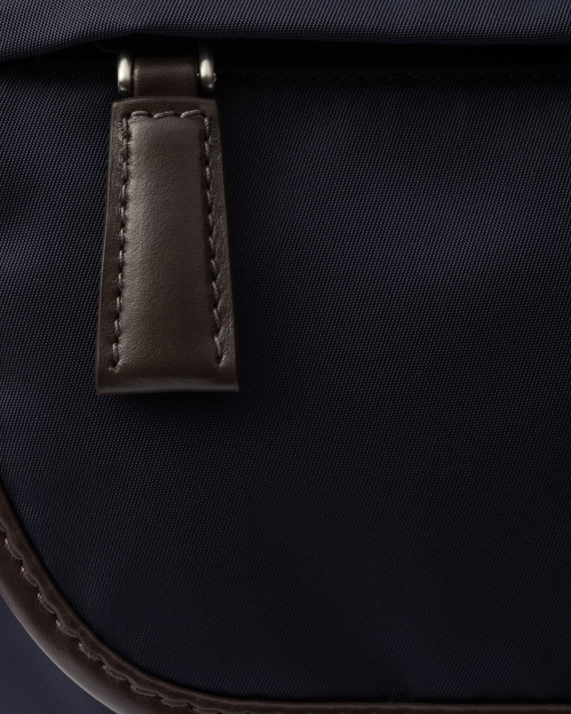 Small Re-Nylon and leather shoulder bag - 7