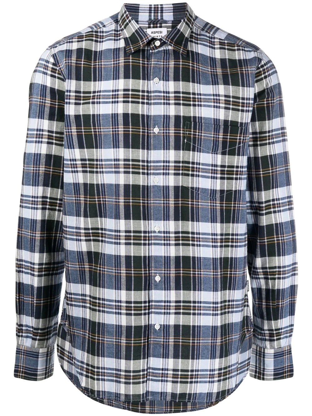 plaid cotton shirt - 1