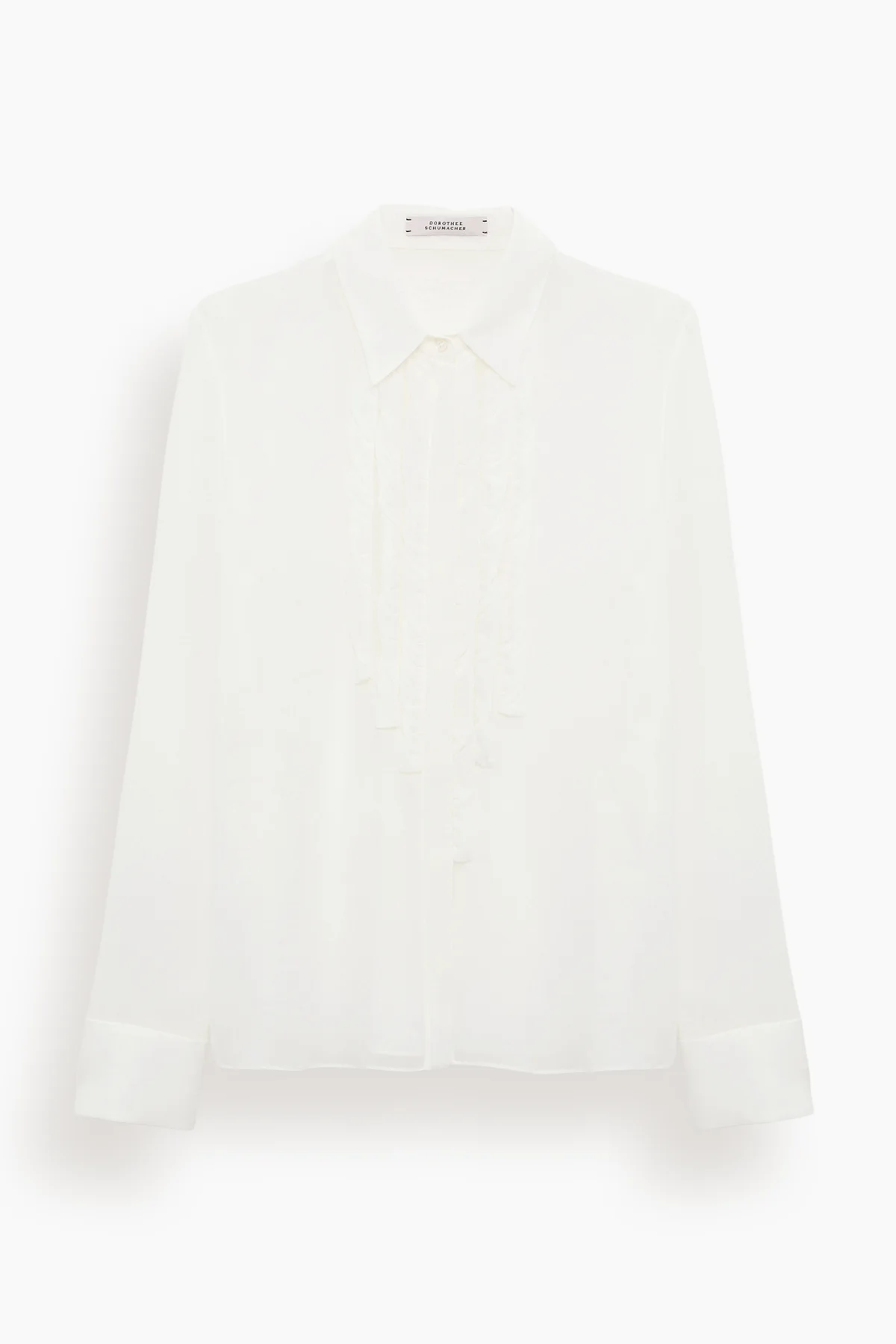 Sheer Twist Blouse in Camellia White - 1