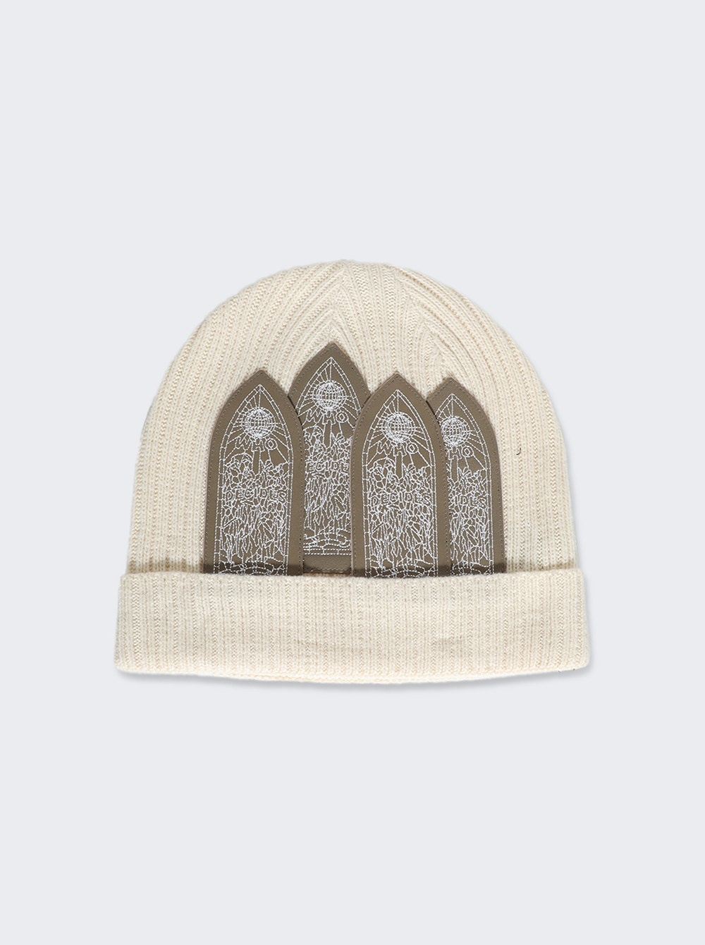 Window Skully Beanie Cream - 1