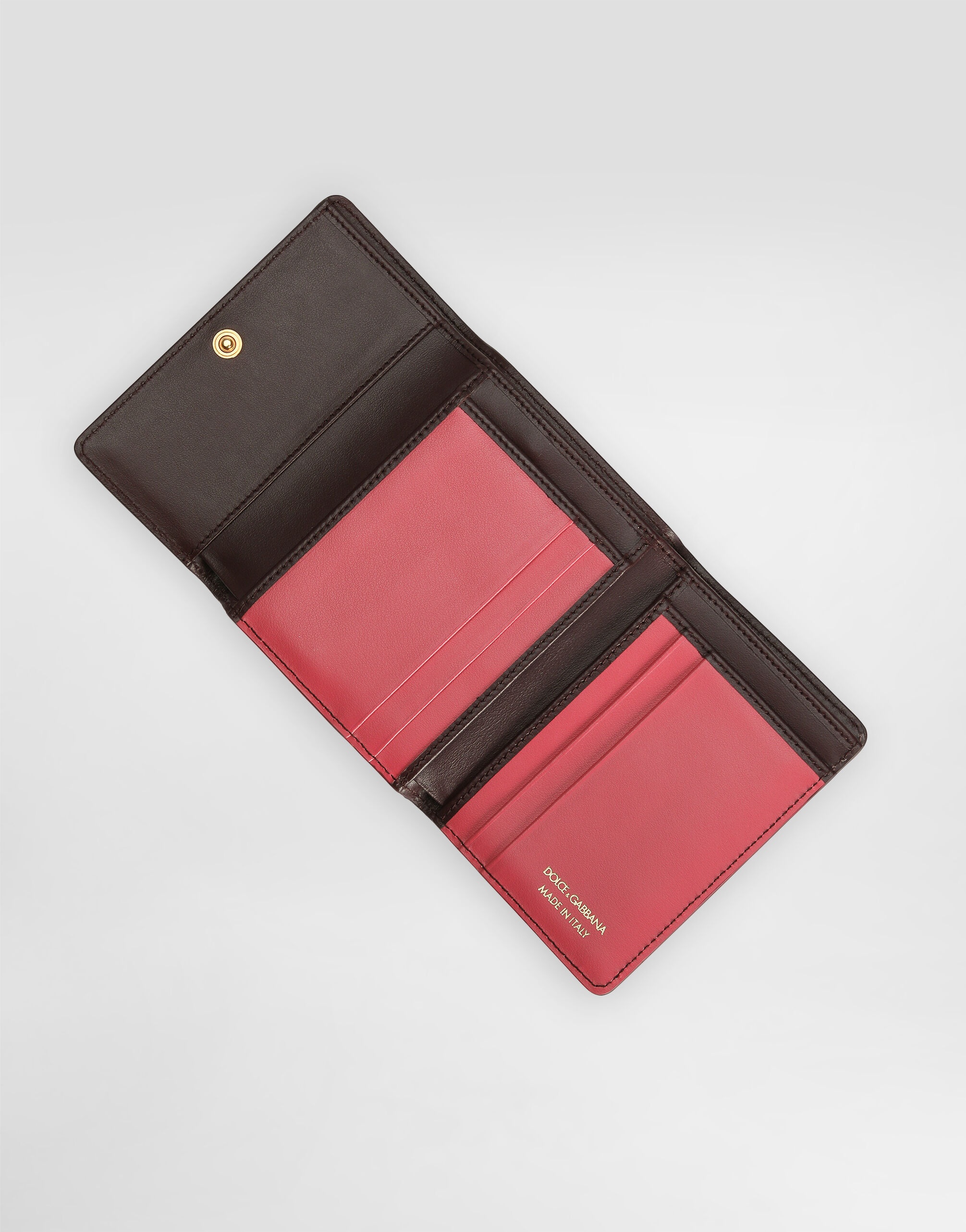 Calfskin wallet with DG logo - 5
