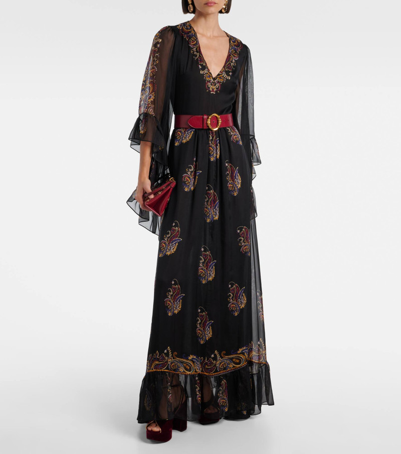 Etro Paisley silk maxi dress outlook
