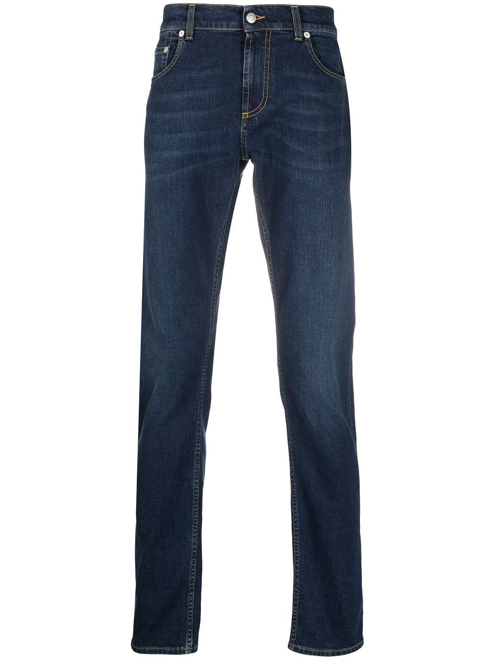 mid-rise slim-fit jeans - 1