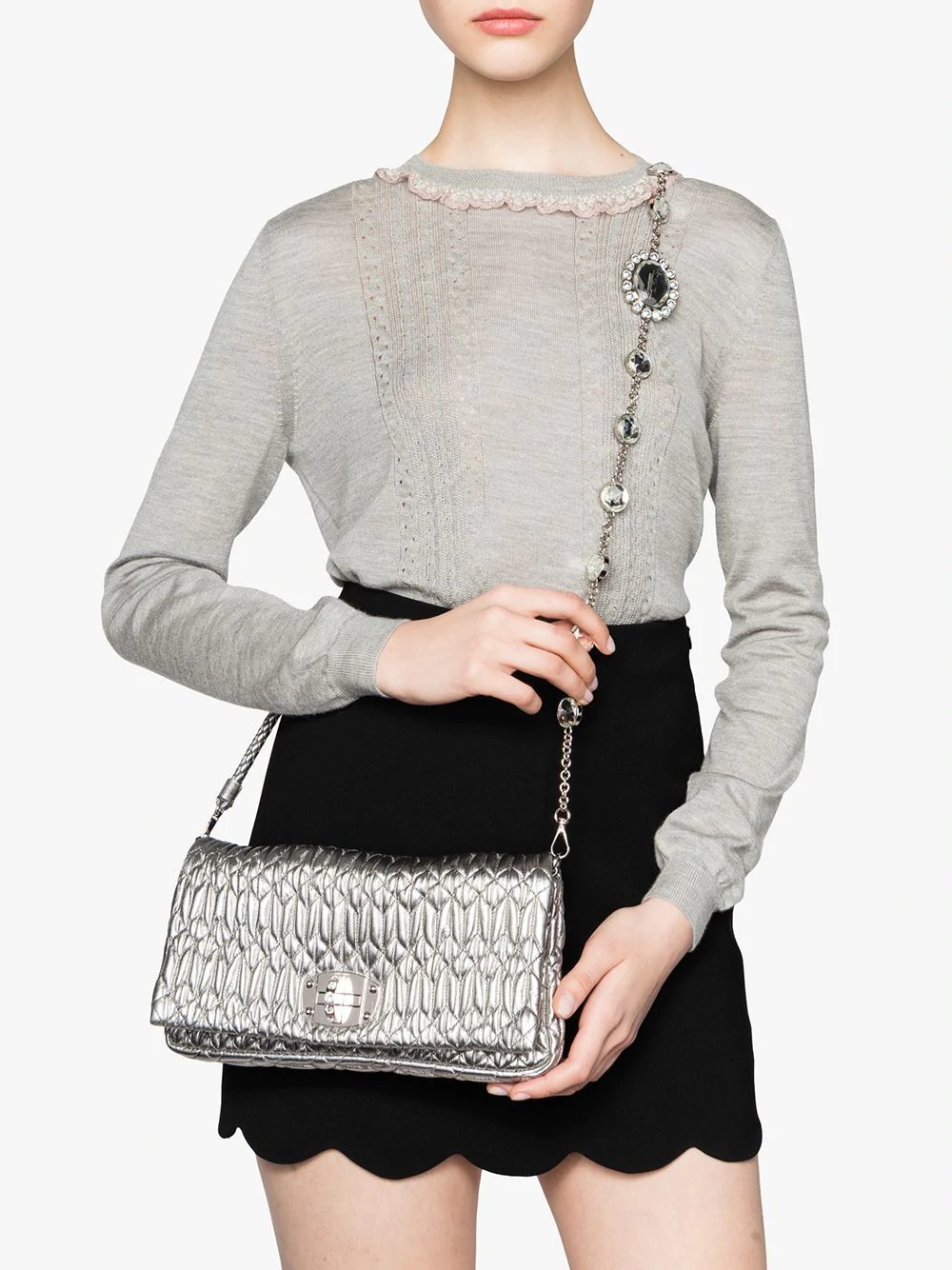 Iconic crystal crossbody bag - 2