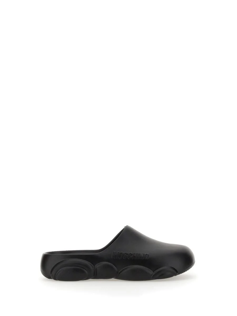 MOSCHINO RUBBER TEDDY SOLE MULES - 1