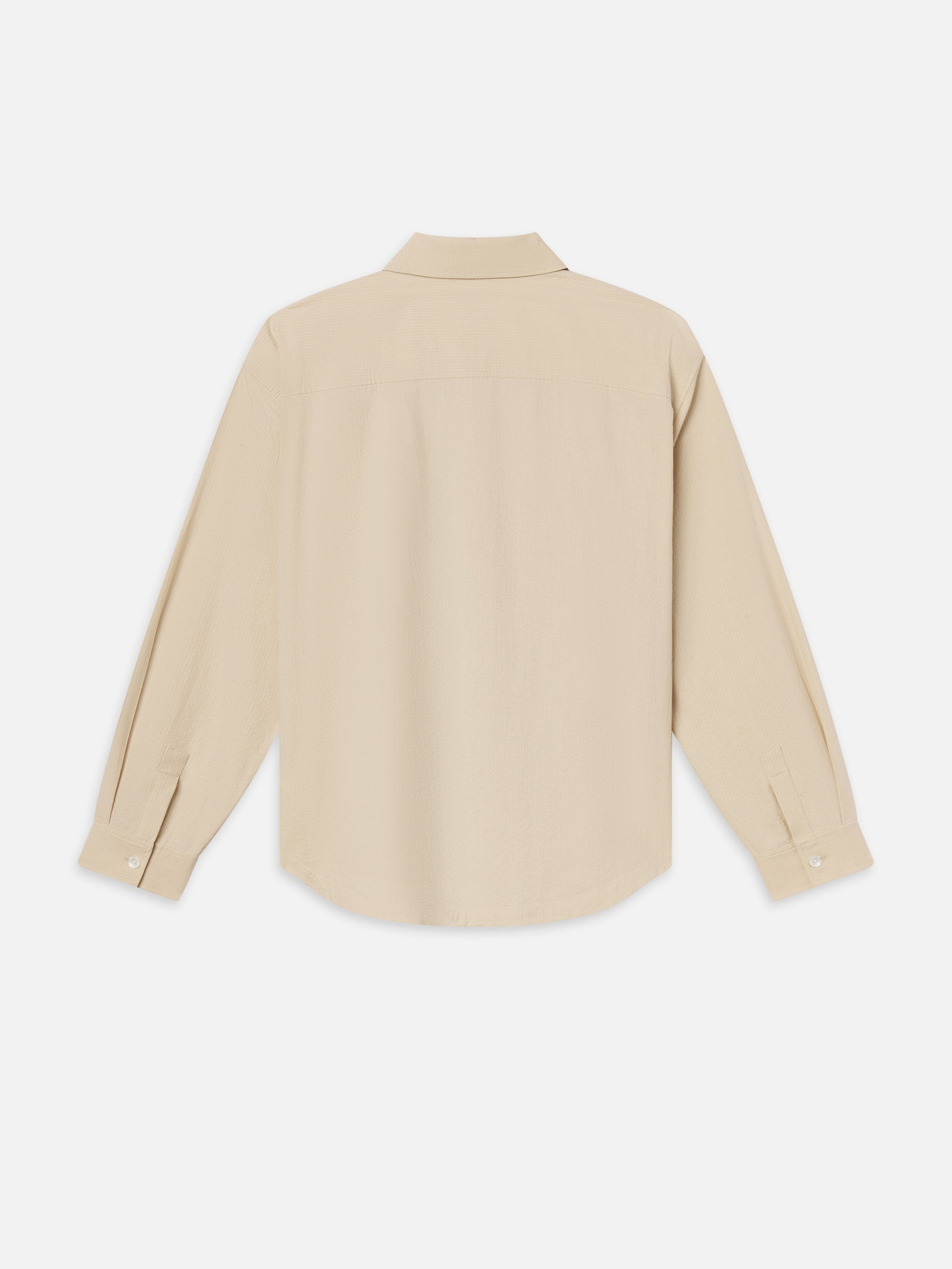 Seersucker Shirt in Natural - 4