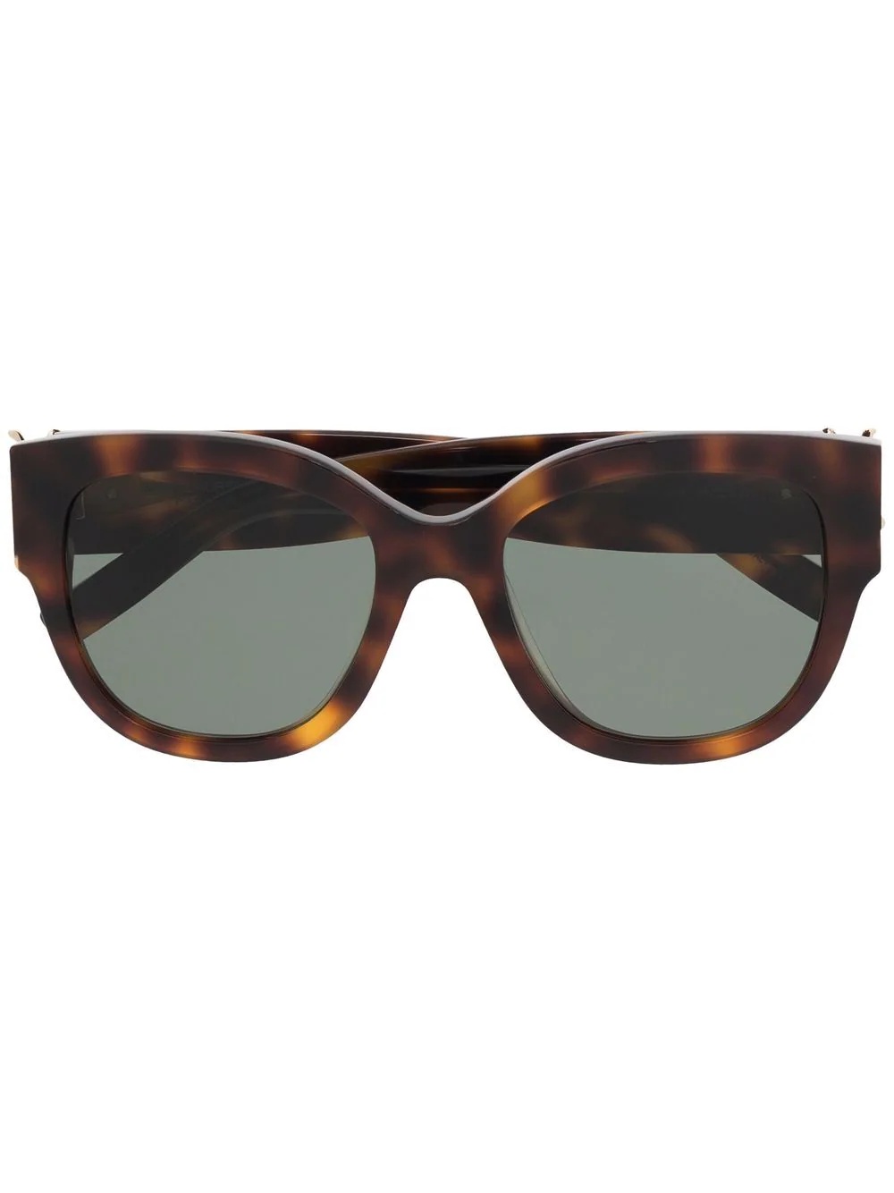 tortoiseshell-effect tinted sunglasses - 1