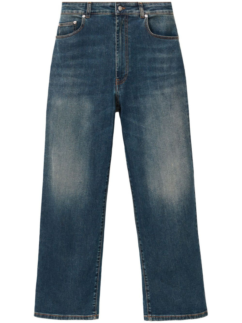 stretch-cotton straight-leg jeans 1