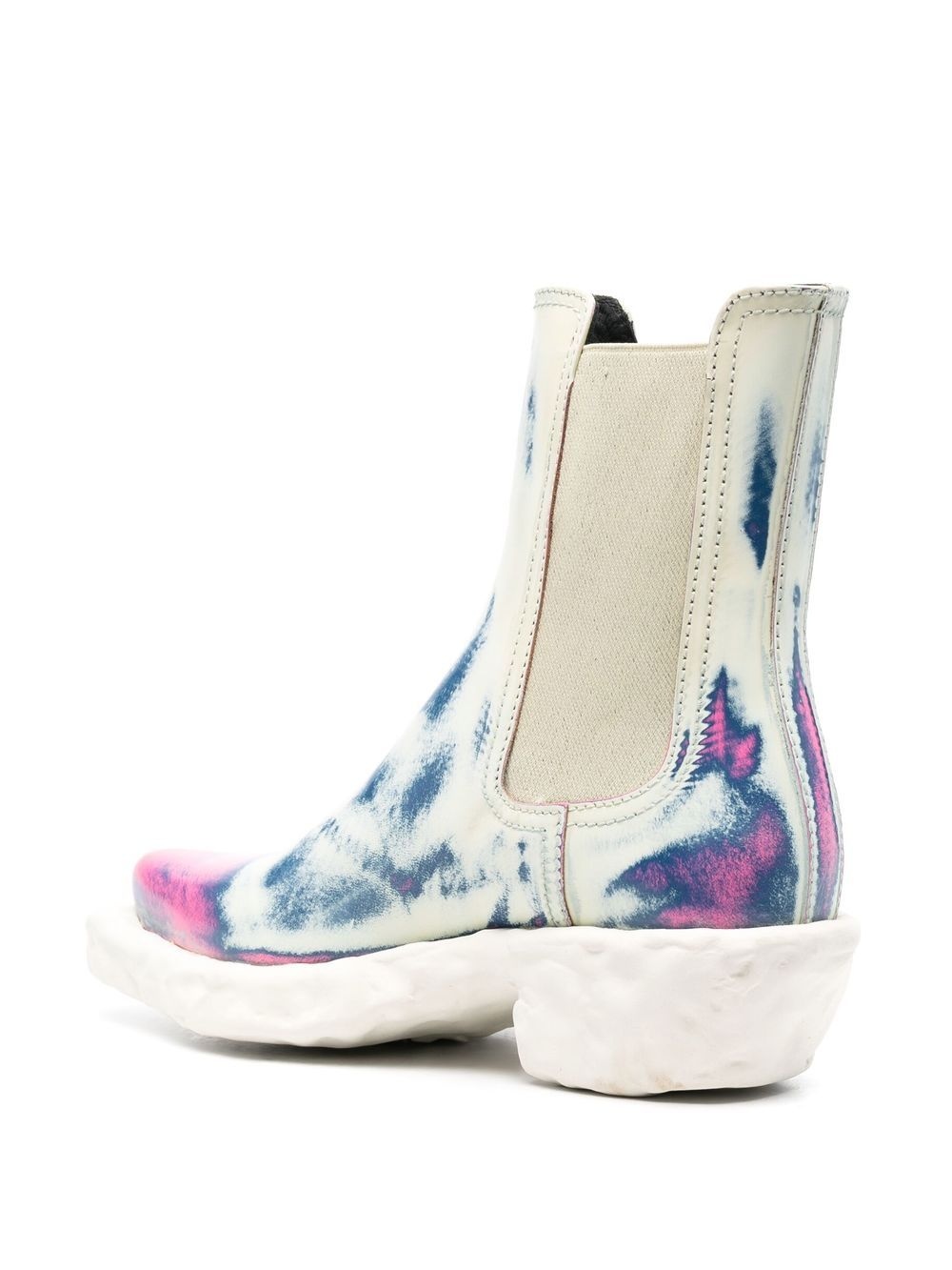 distressed-effect ankle boots - 3