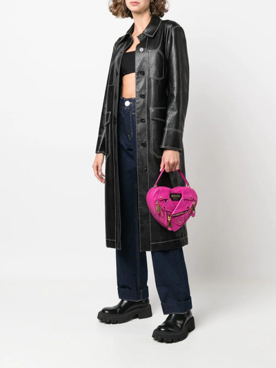 Moschino heart-shaped leather jacket bag outlook