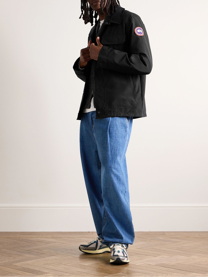 Canada Goose Burnaby Logo-Appliquéd Arctic Tech® Chore Jacket Black outlook