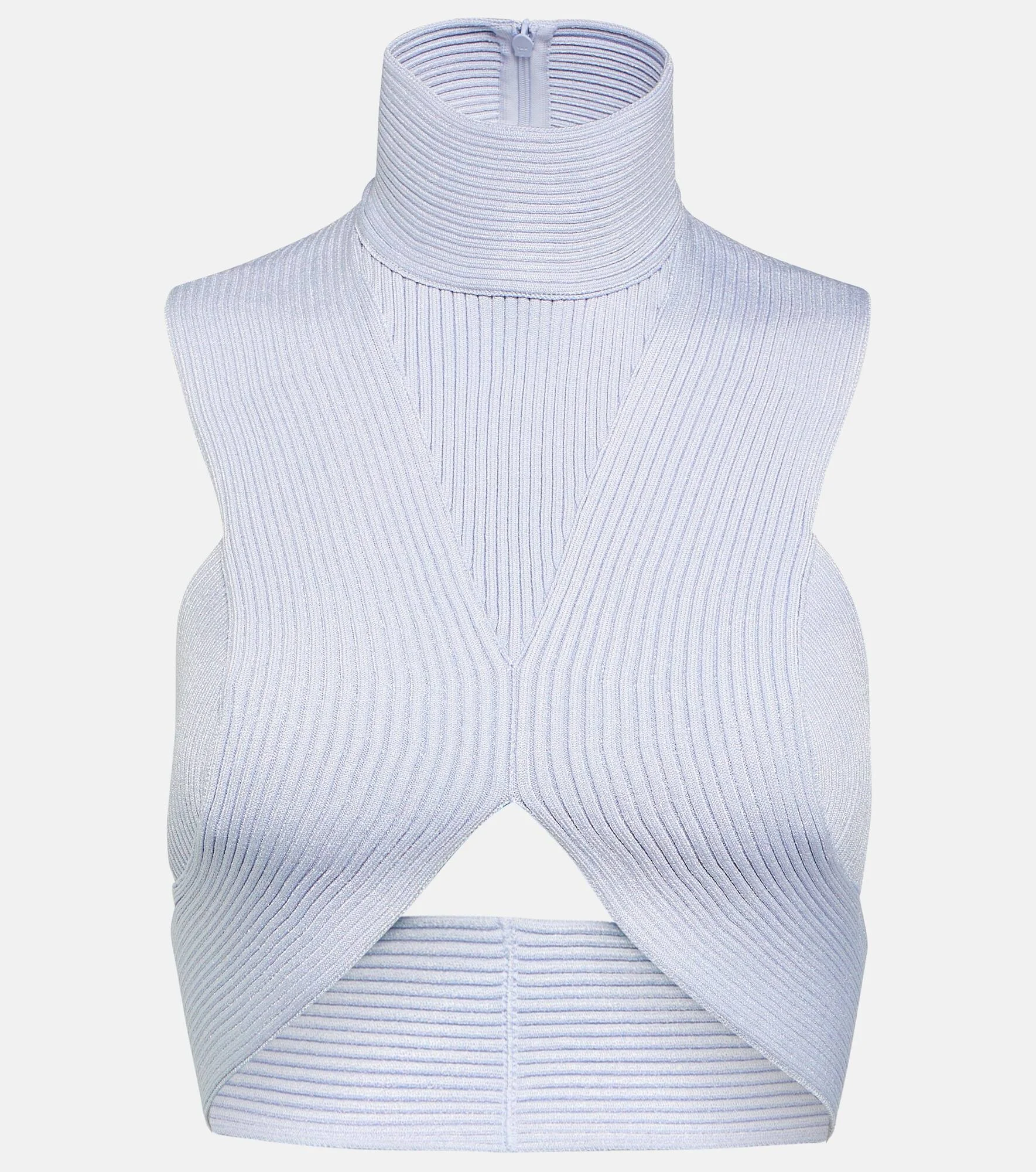 Ribbed-knit crop top - 1