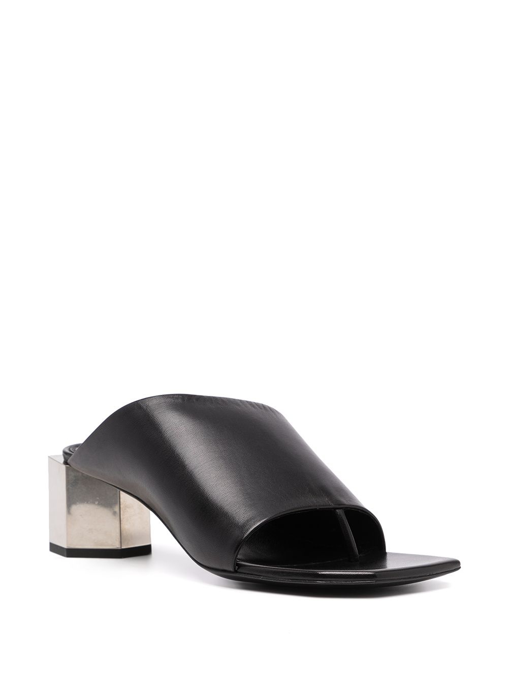 Hexnut chunky-heel 55mm mules - 2