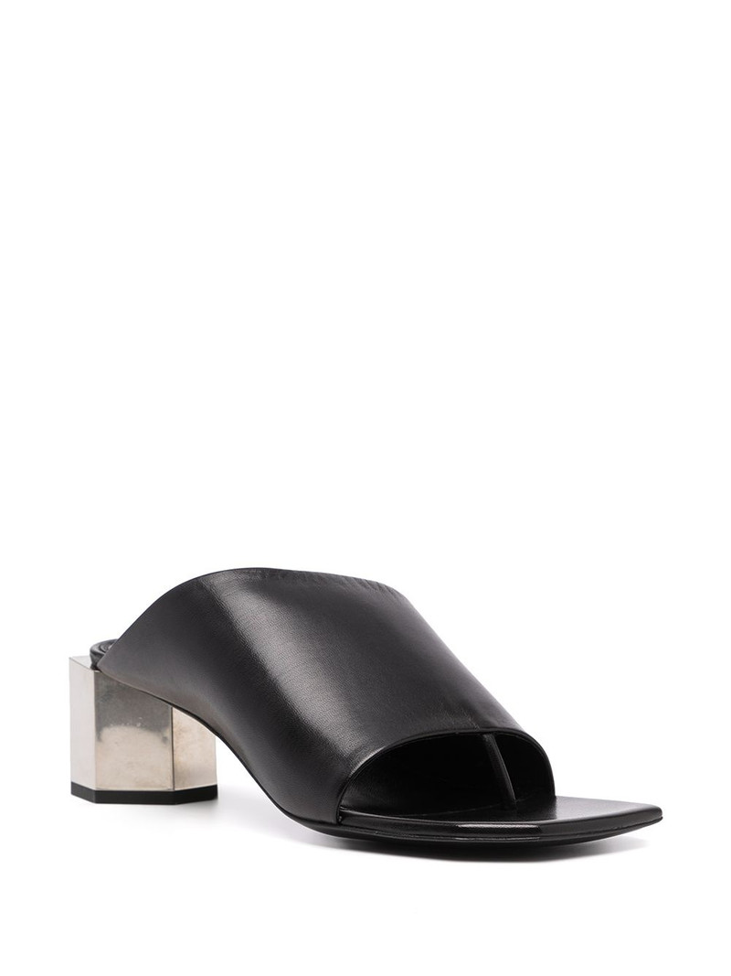 Off-White Hexnut chunky-heel 55mm mules outlook