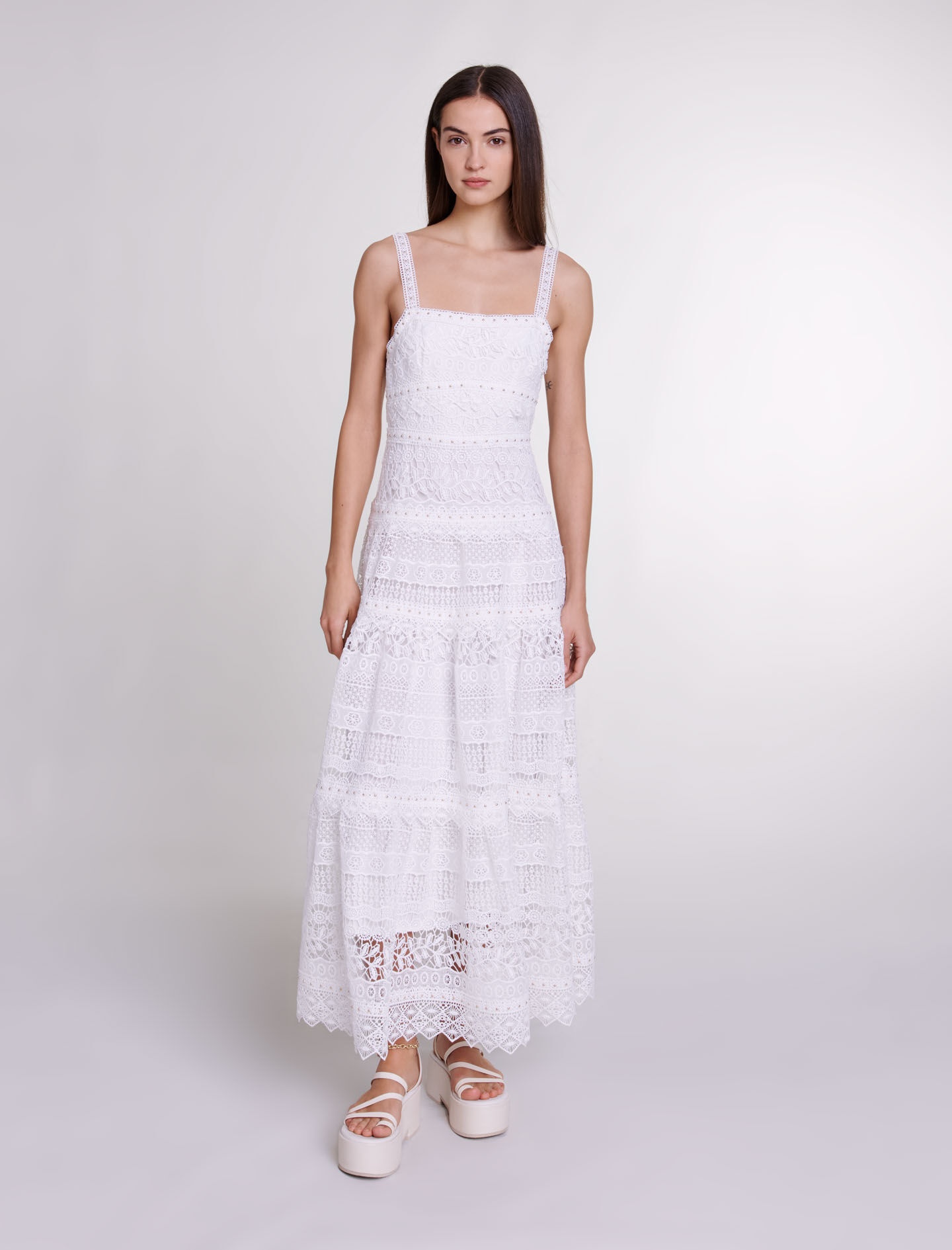 Crochet-knit maxi dress - 2