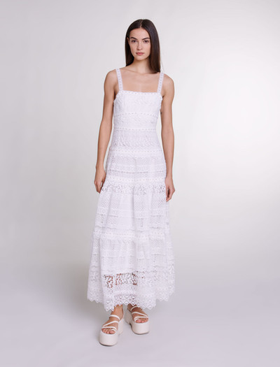 maje Crochet-knit maxi dress outlook