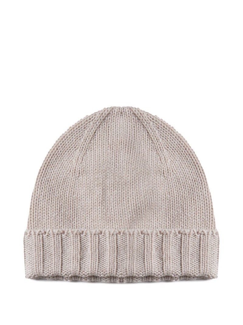 ribbed wool beanie 1