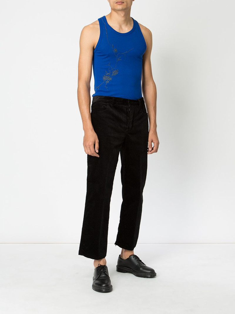 Haider Ackermann embroidered tank top outlook