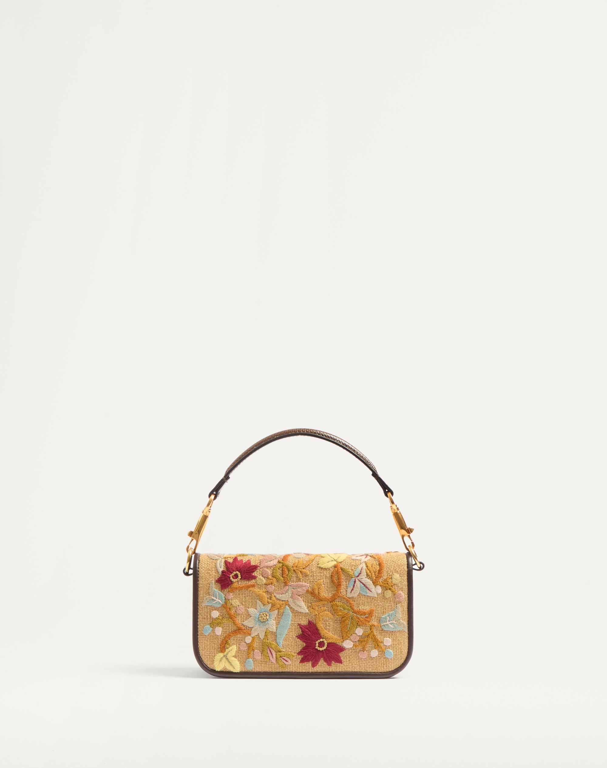VALENTINO GARAVANI LOCÒ SMALL SHOULDER BAG EMBROIDERED WITH JEWEL LOGO - 4